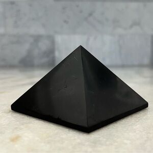 Pyramid Shaped 3” Solid Polished Shungite